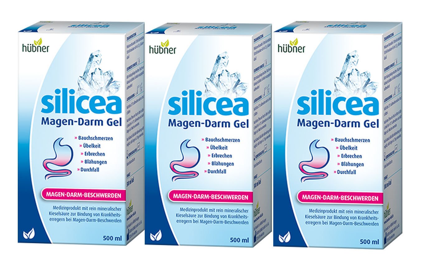 Hübner Original Silicea Magen-Darm 3x500ml - Vorratspackung für Familie und Hersteiler.Keywords: Silicea Magen-Darm, Vor
